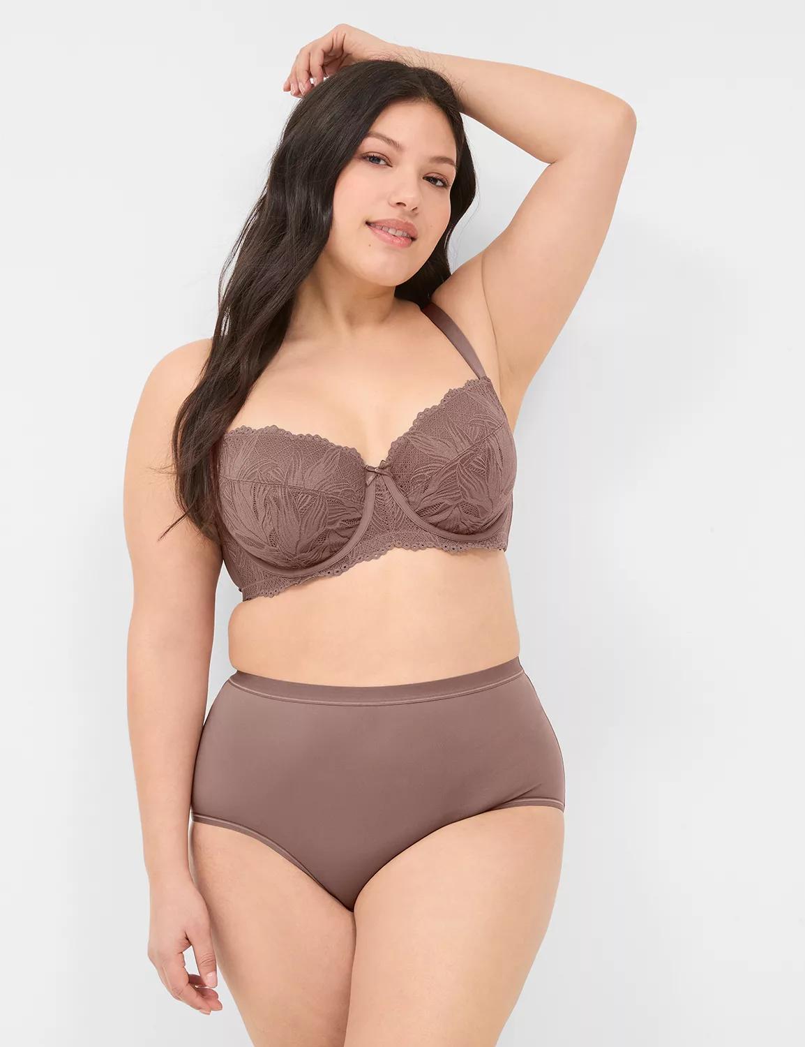 Unlined Balconette Bra with Lace Product Image