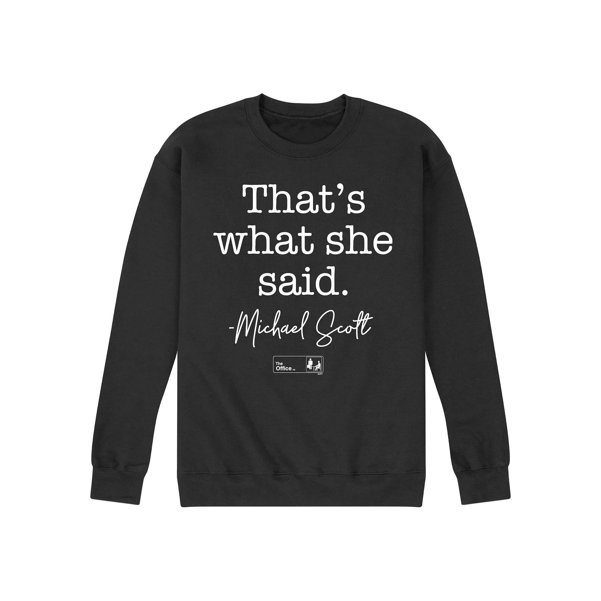 Mens The Office Threat Level Midnight Sweatshirt Product Image