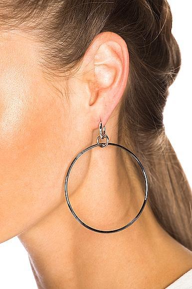 Altraire Noir Hoop Earrings Product Image