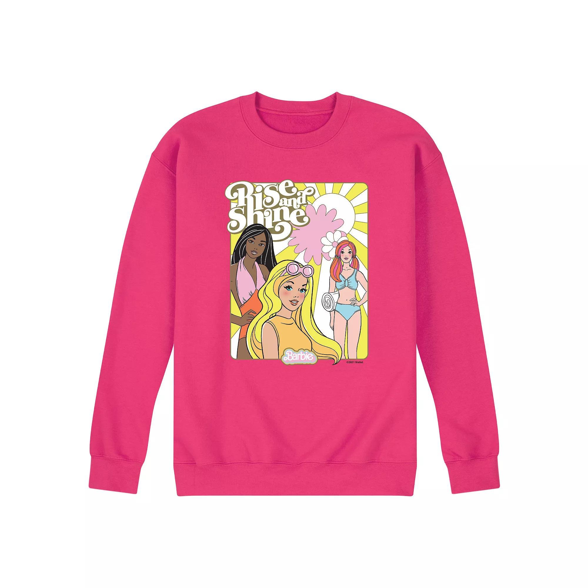 Mens Barbie Rise And Shine Fleece Sweatshirt Product Image