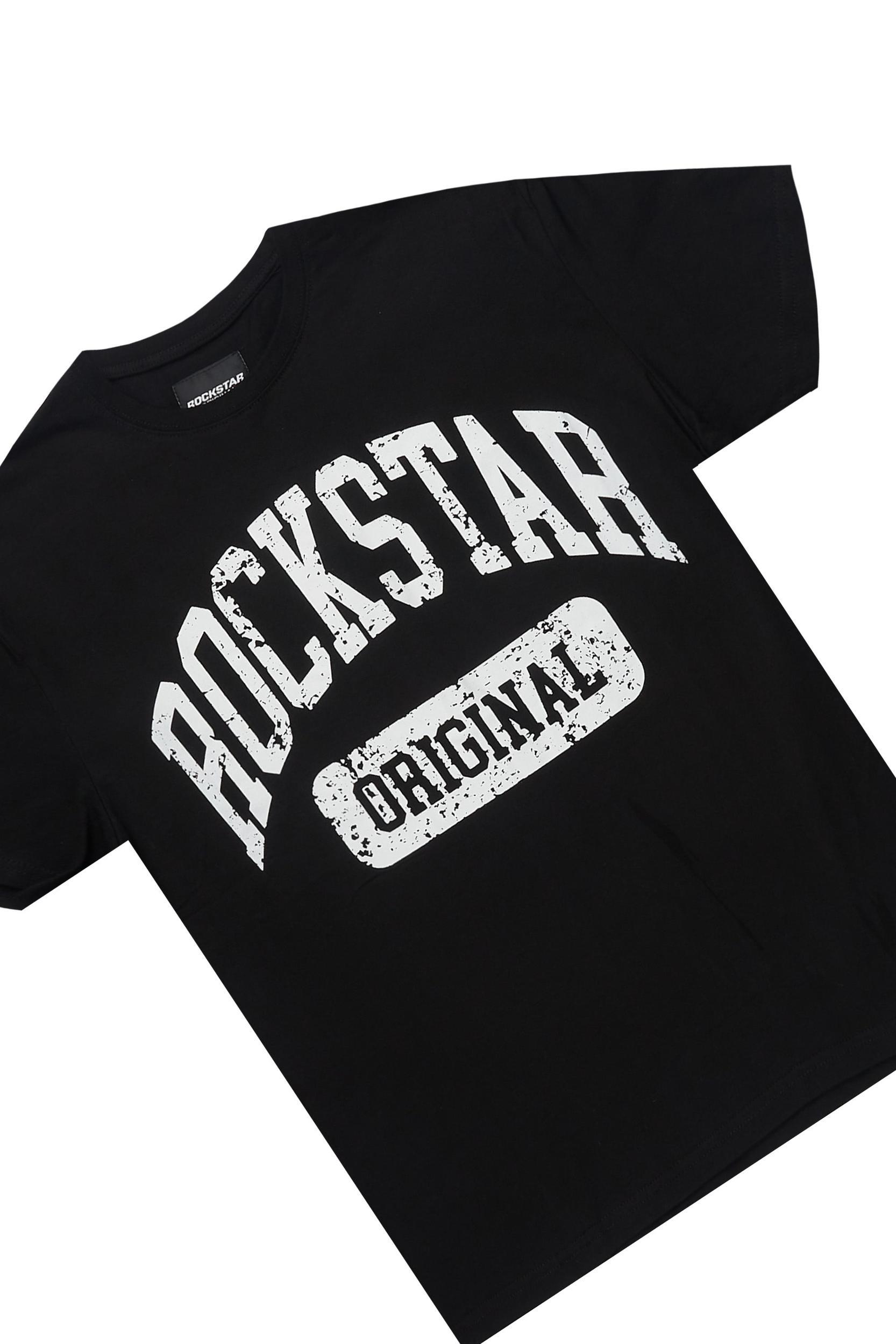 Members Black/Camo T-Shirt/Short Set Male Product Image