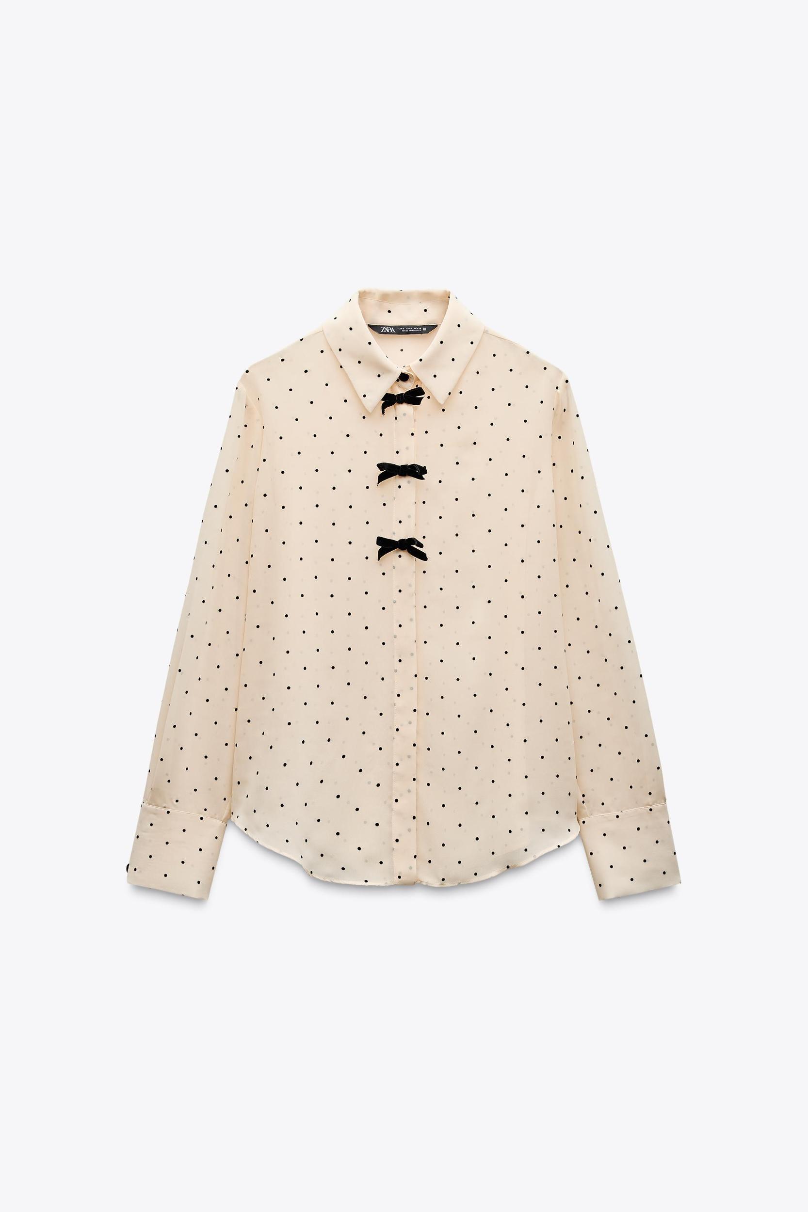 POLKA DOT BOWS SHIRT Product Image