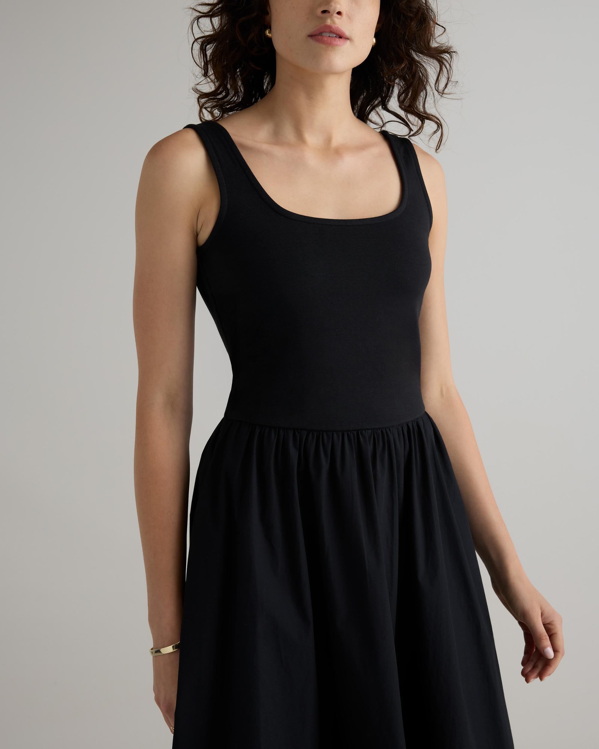 Quince | Women's Cotton Mixed Media Tank Top Dress Size XS, Cotton/Modal Product Image