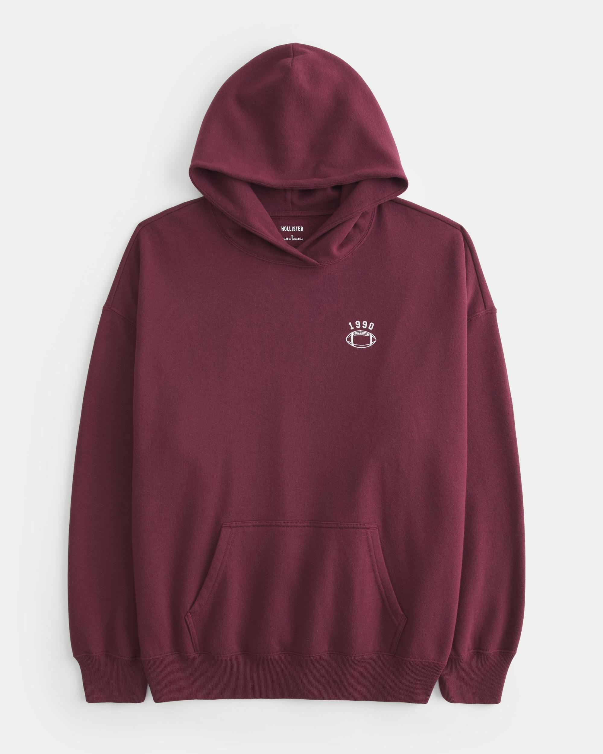 Oversized Football Graphic Hoodie Product Image