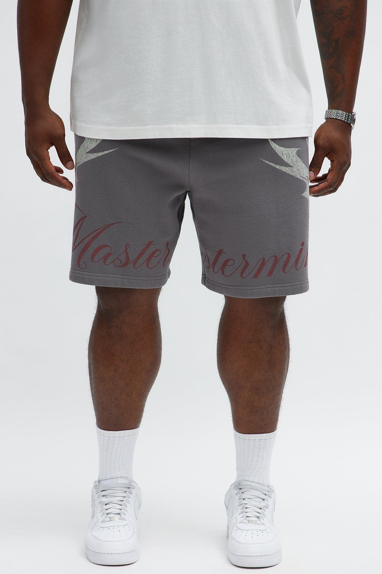 Mastermind Baggy Sweatshort - Grey Male Product Image