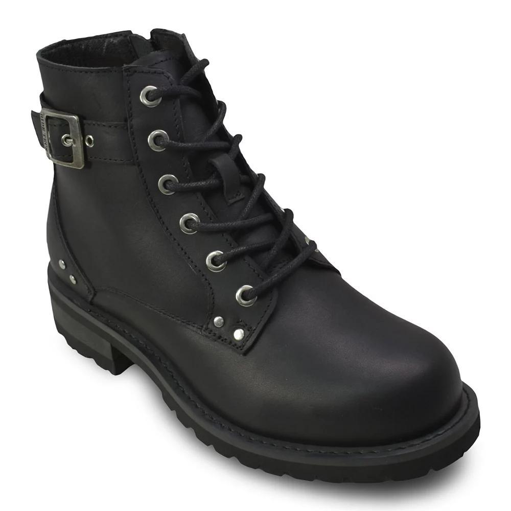Ride Tecs 8647L Womens Leather Biker Boots Product Image