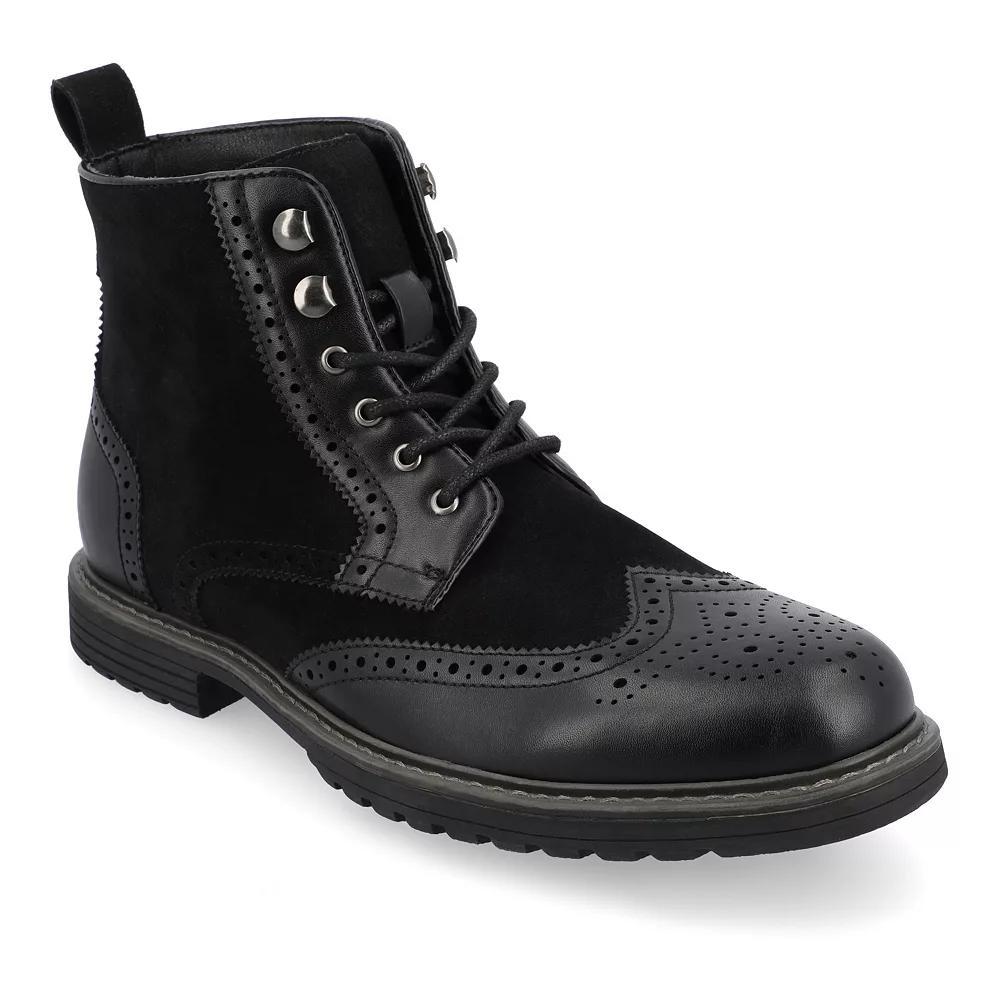 VANCE Virgil Men's Tru Comfort Foam Lace-up Ankle Boots, Size: 9, Brown Product Image