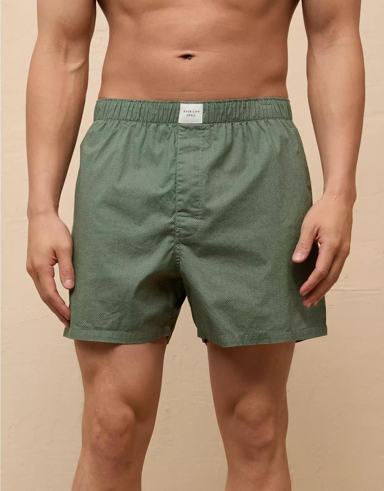 AEO Men's Plaid Stretch Boxer Short Product Image