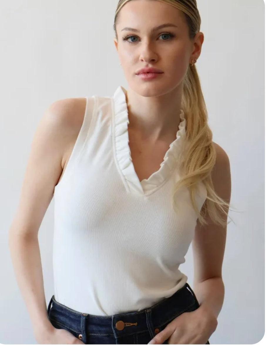 Gracie Ruffle Tank Product Image