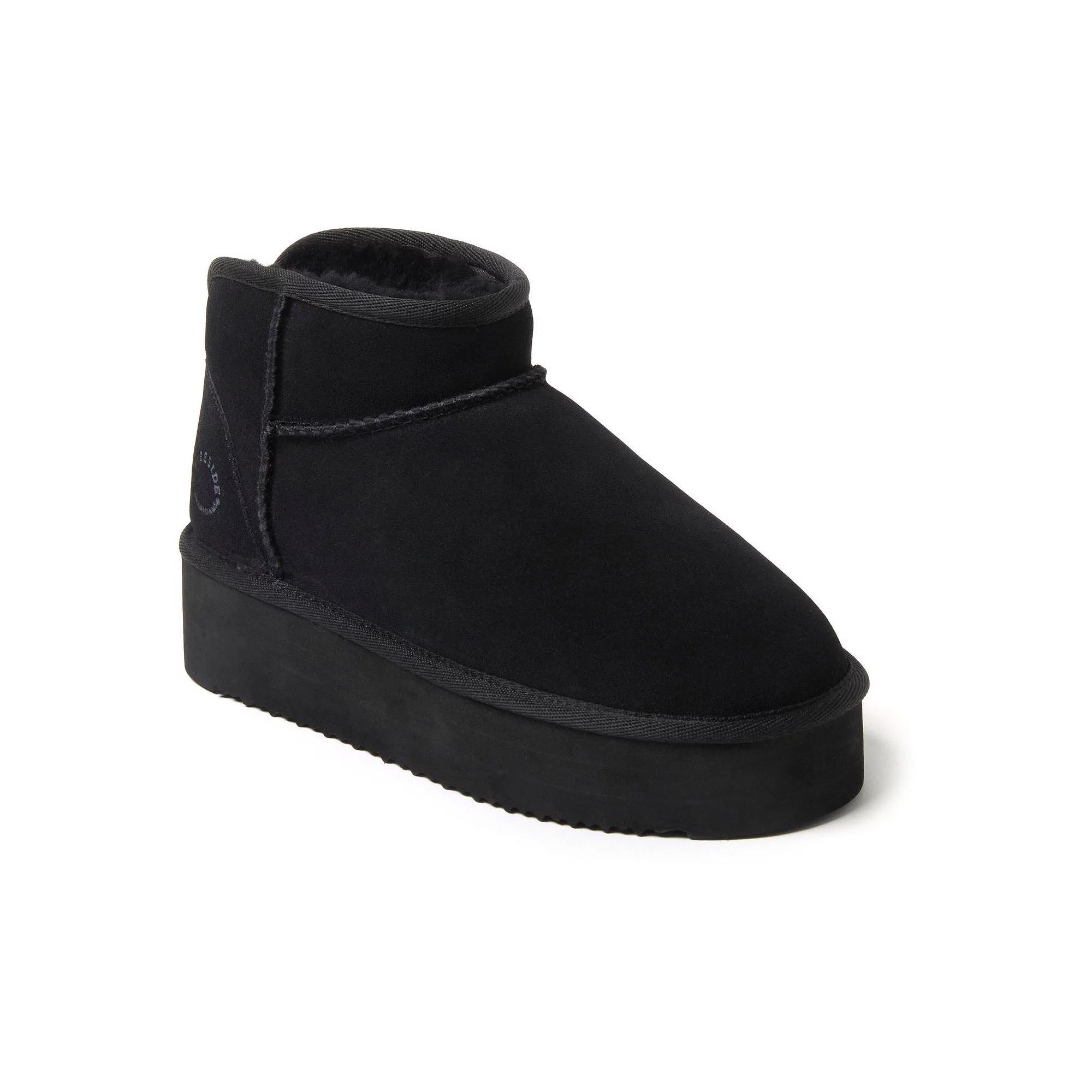 Fireside by Dearfoams Kingston Women's Shearling Platform Slippers, Size: 8, Purple Product Image