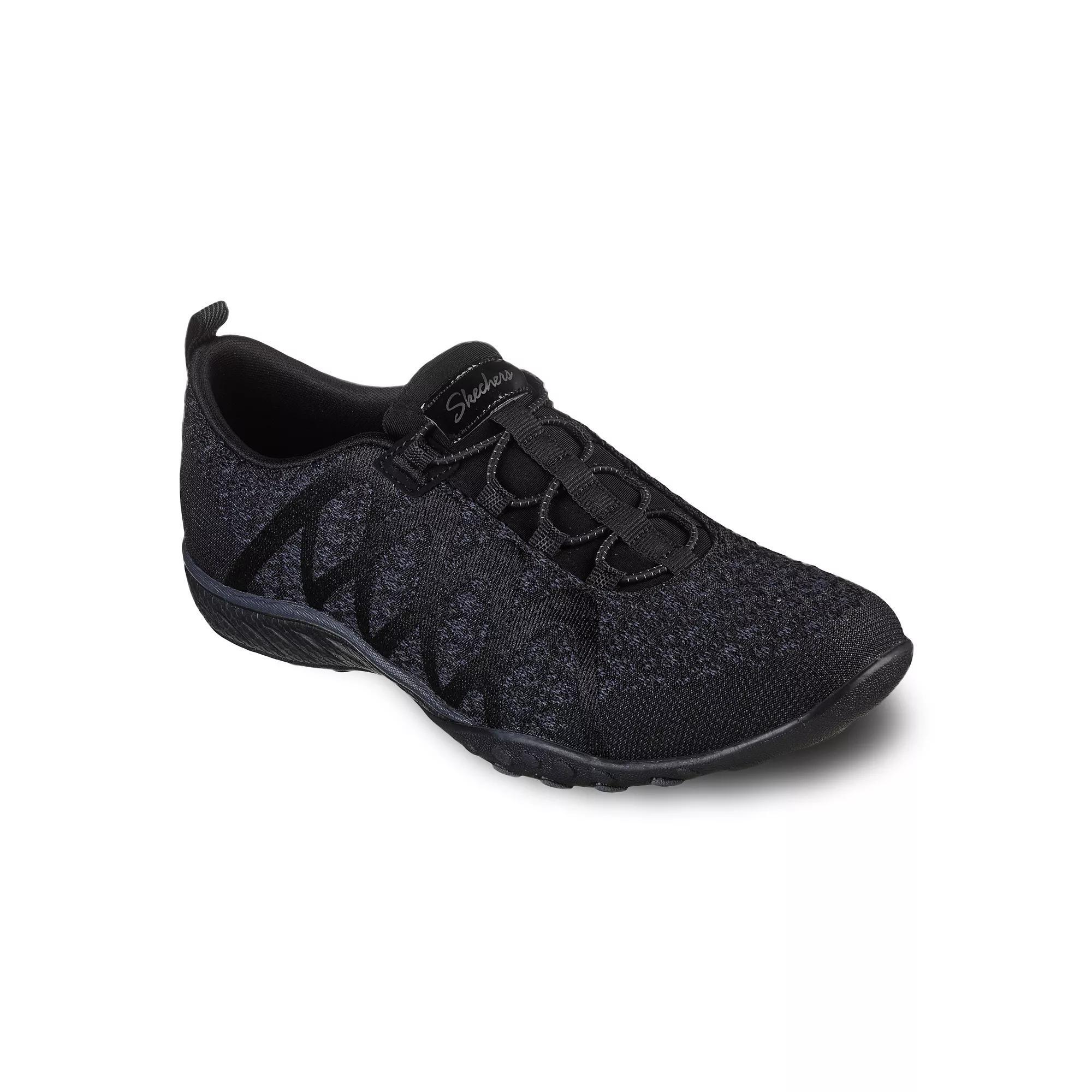Skechers Relaxed Fit® Breathe Easy Infi-Knity Women's Slip-On Shoes, Size: 6.5, Black Product Image
