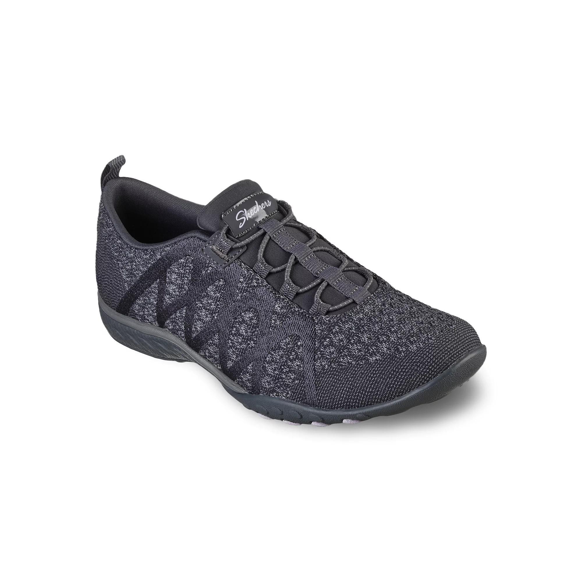 Skechers Relaxed Fit Breathe Easy Infi-Knity Womens Slip-On Shoes Grey Product Image