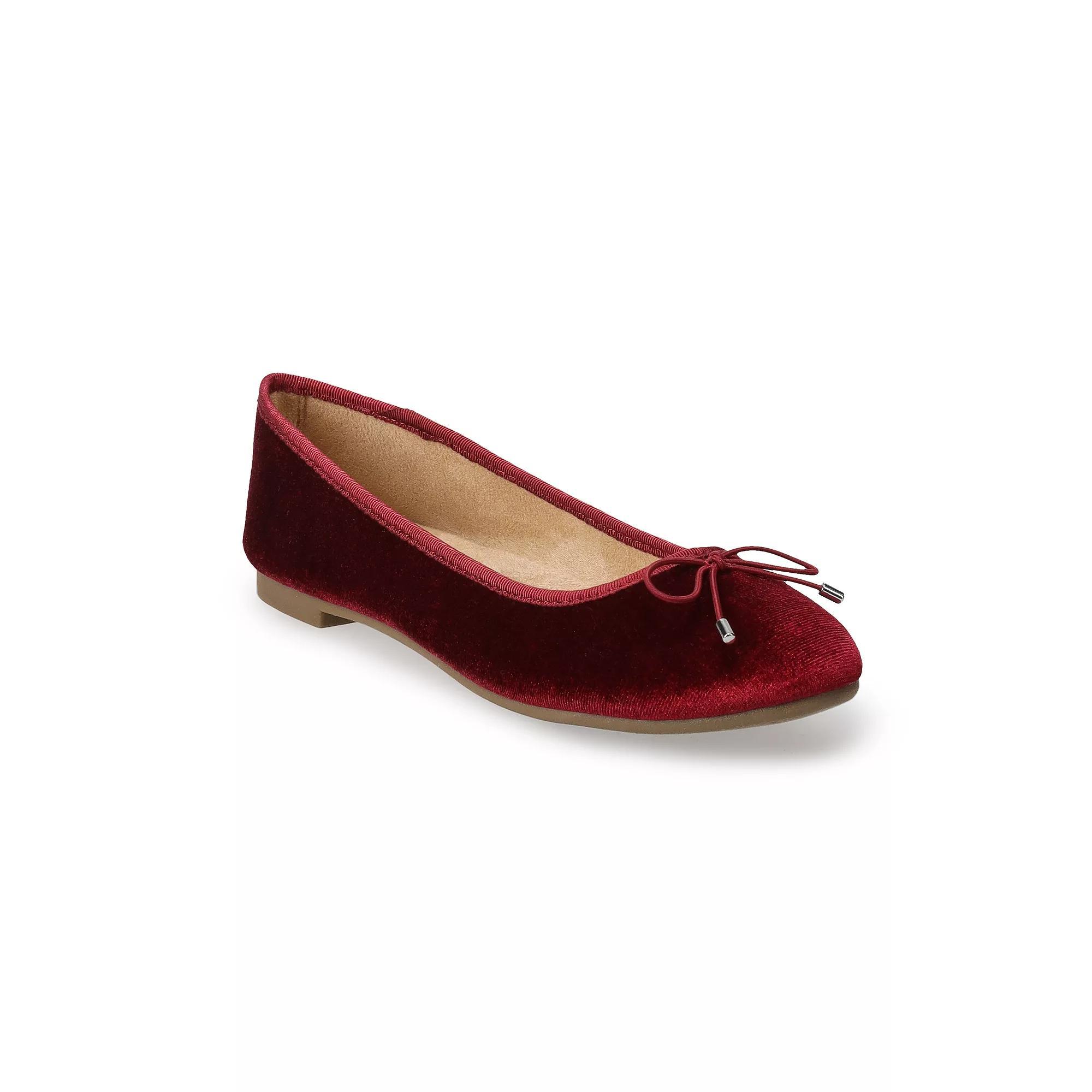 SO® Emmaline Women's Ballet Flats, Size: 11, Red Product Image
