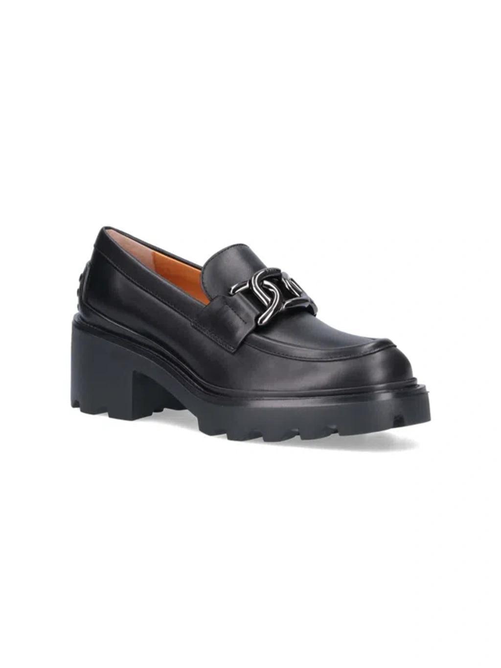 TOD'S Loafers With Buckle In Black Product Image
