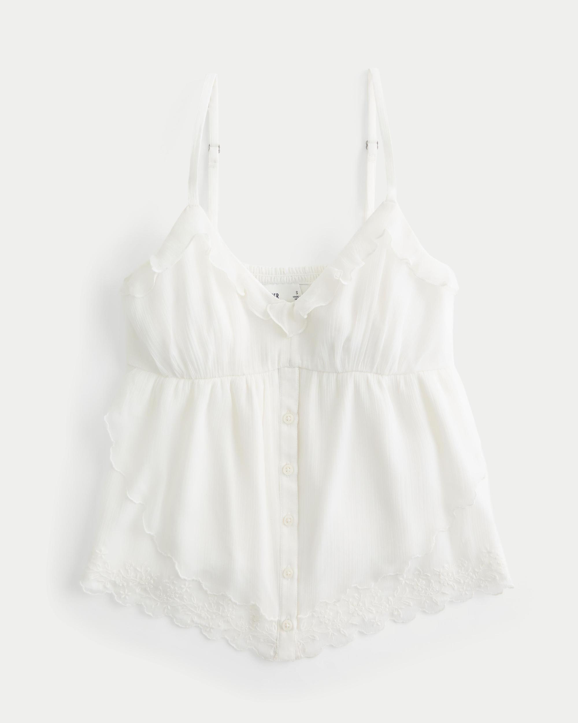Easy Crinkle Chiffon Babydoll Top Product Image
