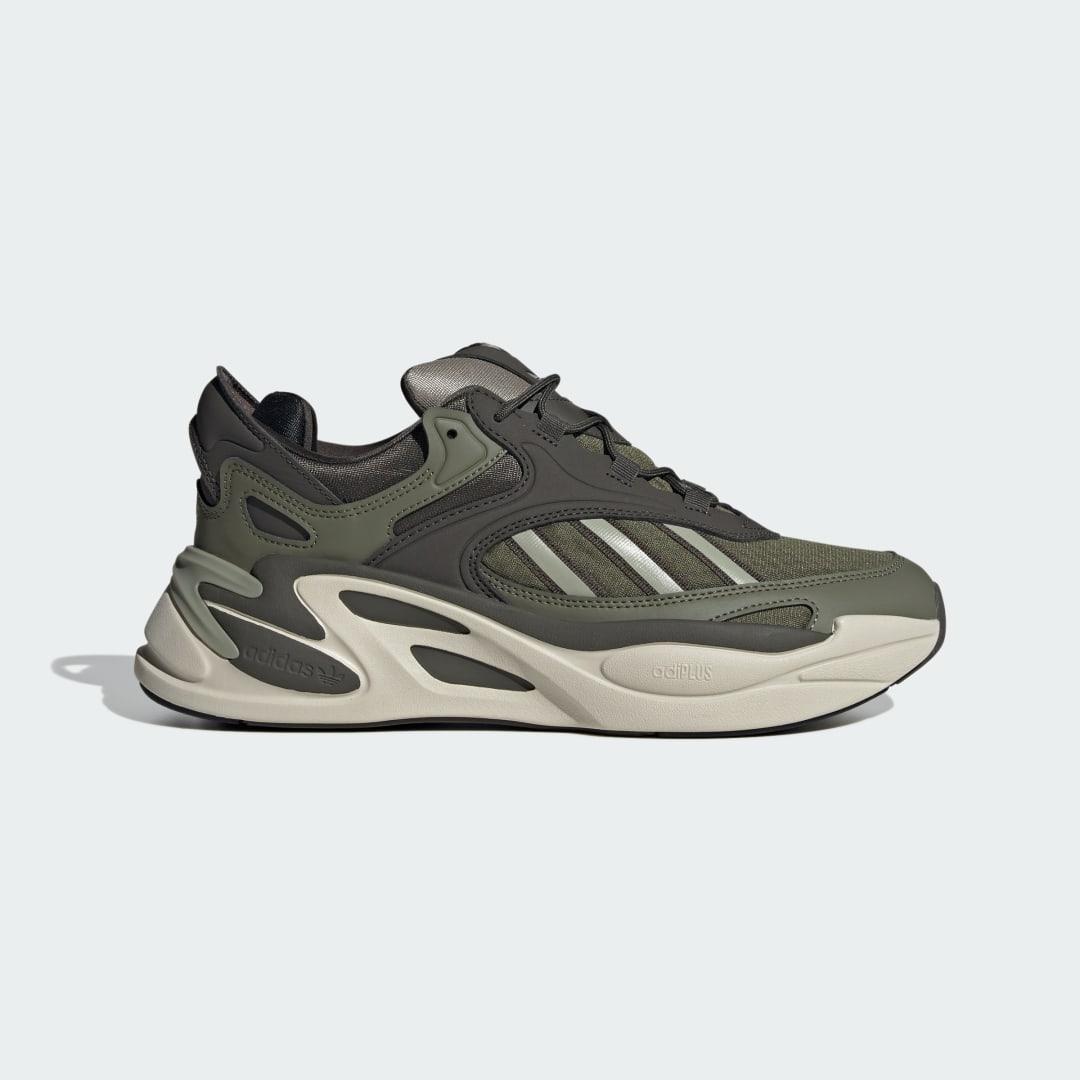 adidas Originals Mens OZMORPH - Shoes Silver Pebble/Shadow Olive/Focus Olive Product Image