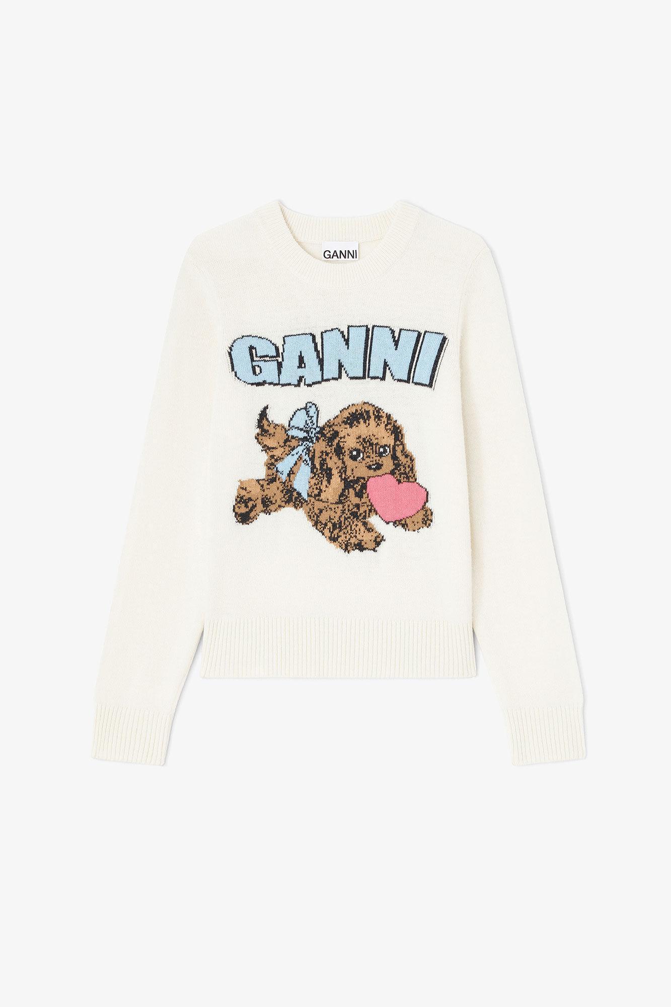 Ivory Puppy Wool Sweater Product Image