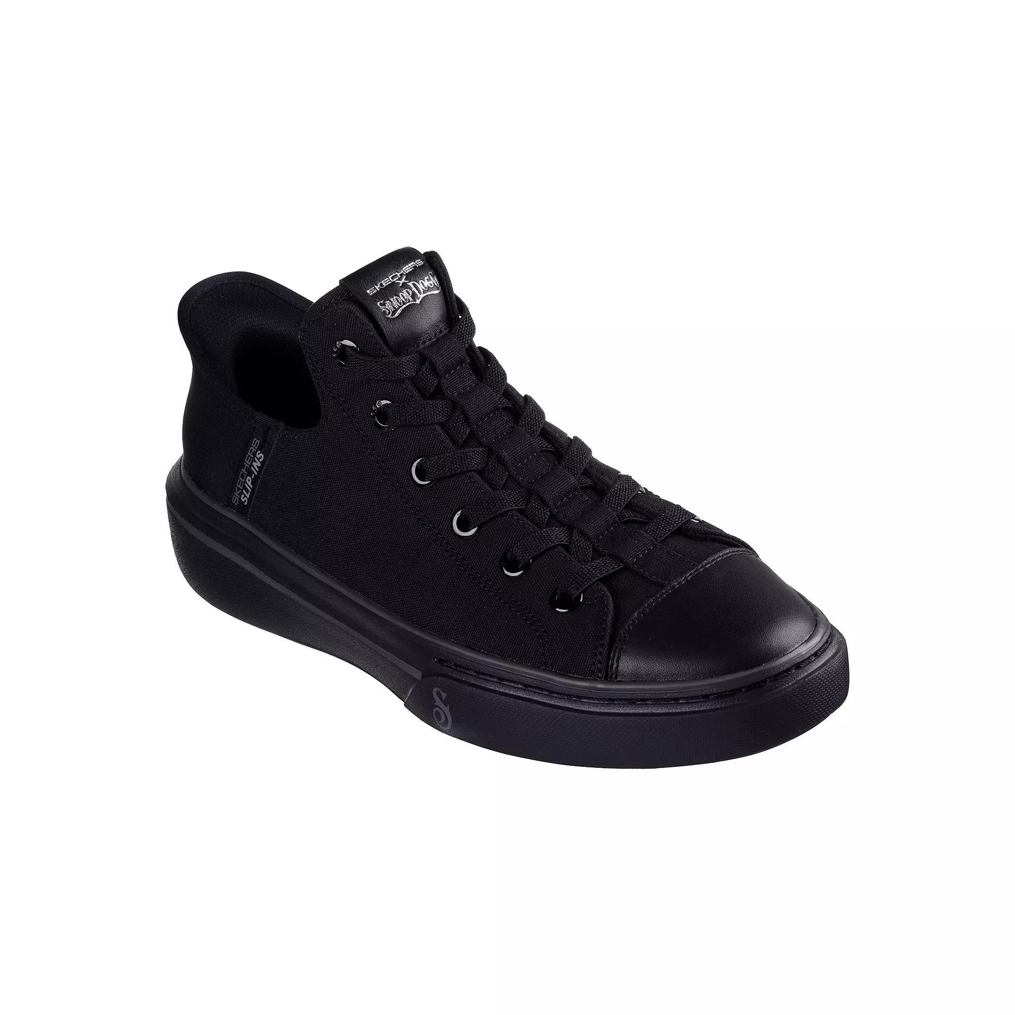 Skechers Hands Free Slip-ins® x Snoop Dogg Snoop One Boss Life Canvas Men's Shoes, Size: 10.5, Black Product Image