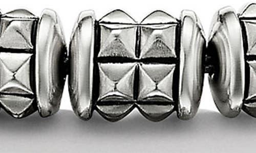 David Yurman Mens Sterling Silver Pyramid Rondelle Bracelet Product Image