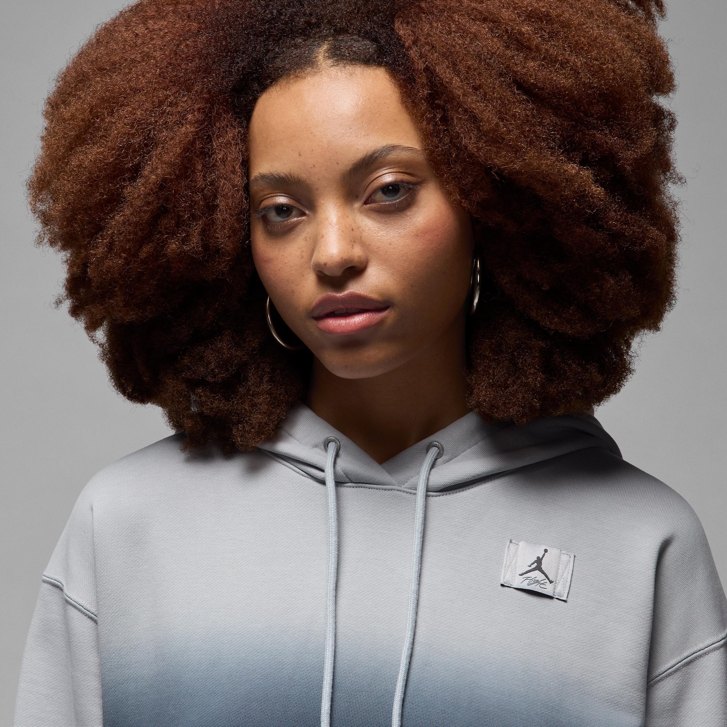 Women's Jordan Flight Fleece Satin-Lined Pullover Hoodie Product Image