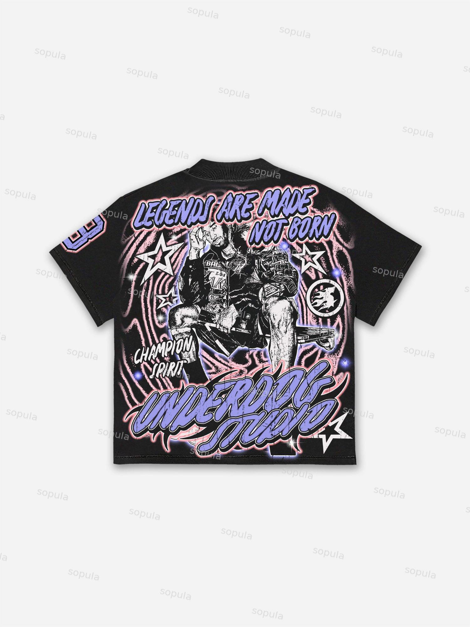 Vintage Basketball Legend Graphic T-shirt Product Image