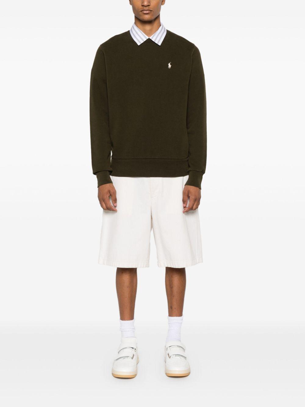 POLO RALPH LAUREN Loopback Fleece Sweatishirt In Black Product Image