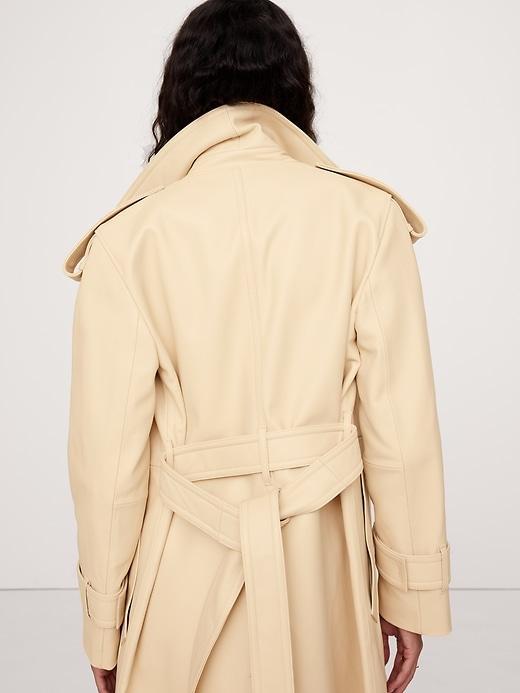 Leather Trench Coat Product Image