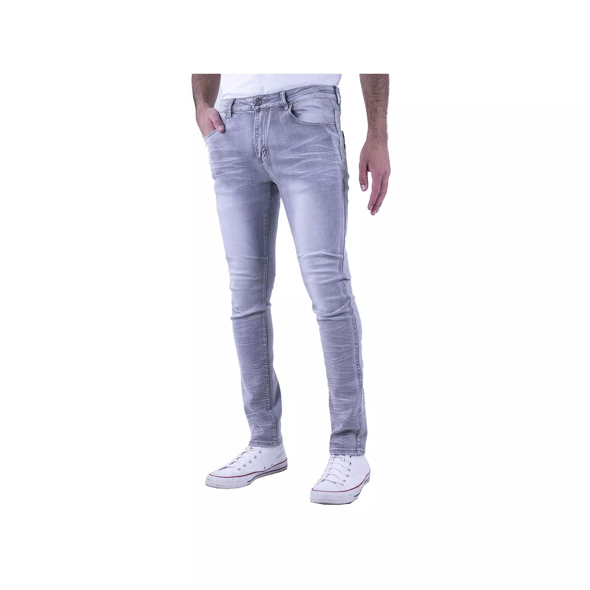 Men's Recess Slim-Fit Distressed Jeans, Size: 30X30, Grey Product Image
