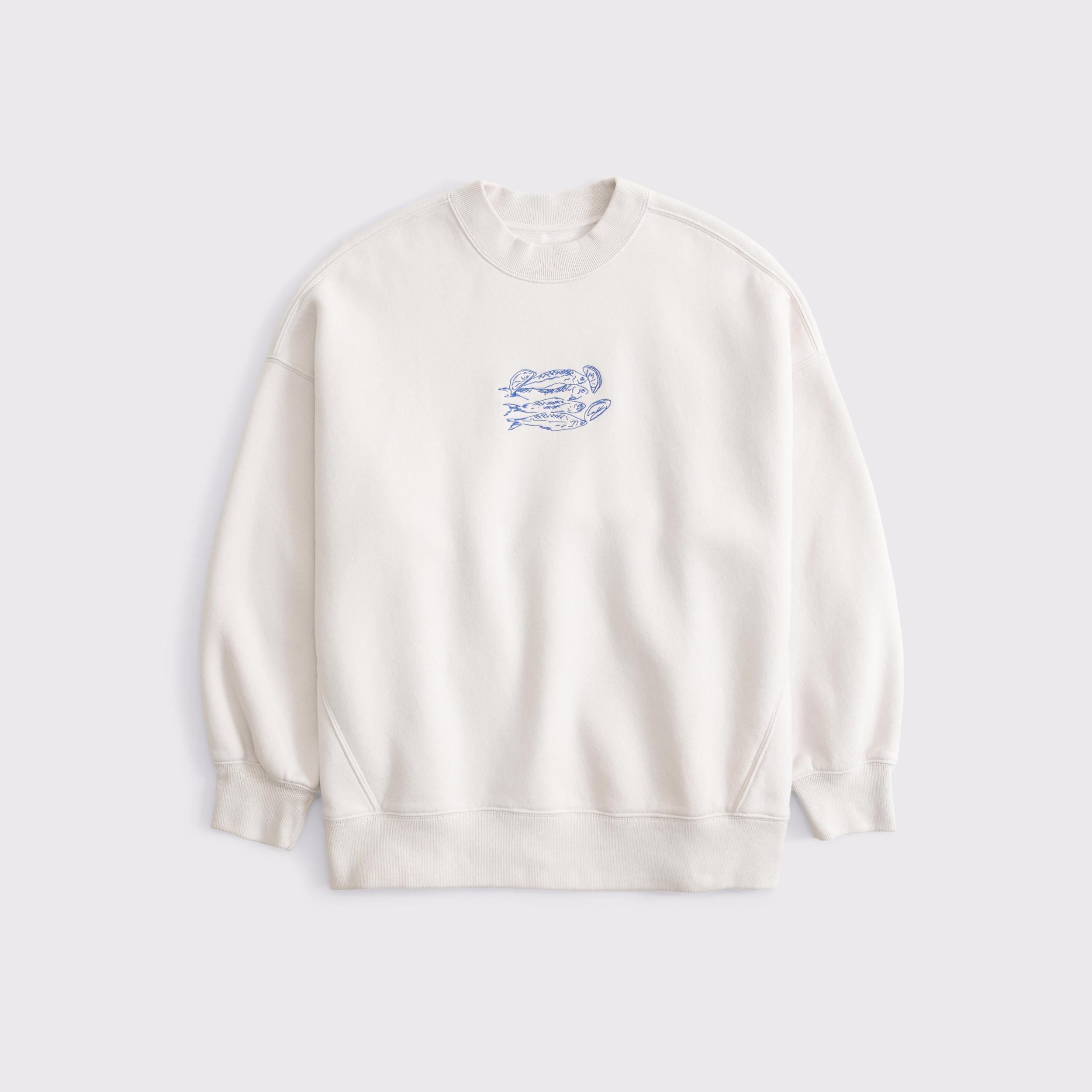 Beach Graphic Oversized Sunday Crew Product Image