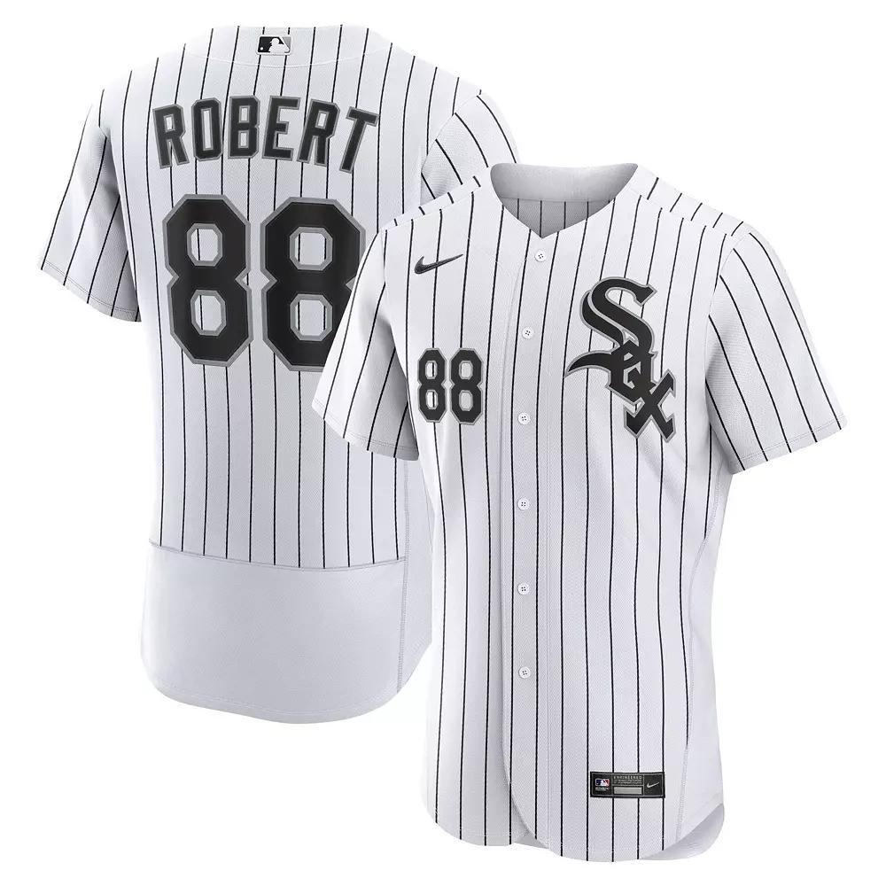 Men's Nike Luis Robert White/Black Chicago White Sox Home Authentic Player Jersey, Size: 40 Product Image