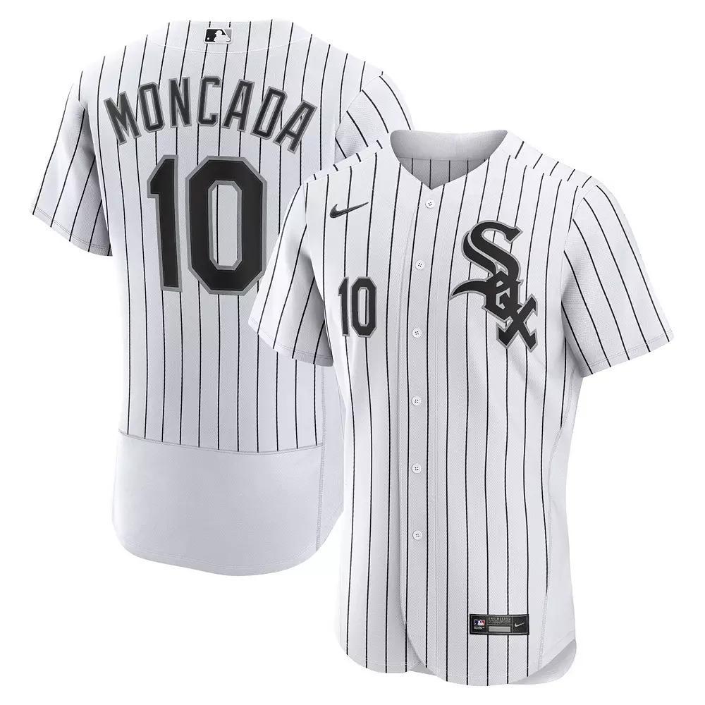 Men's Nike Yoan Moncada White Chicago White Sox Home Authentic Player Jersey, Size: 40 Product Image