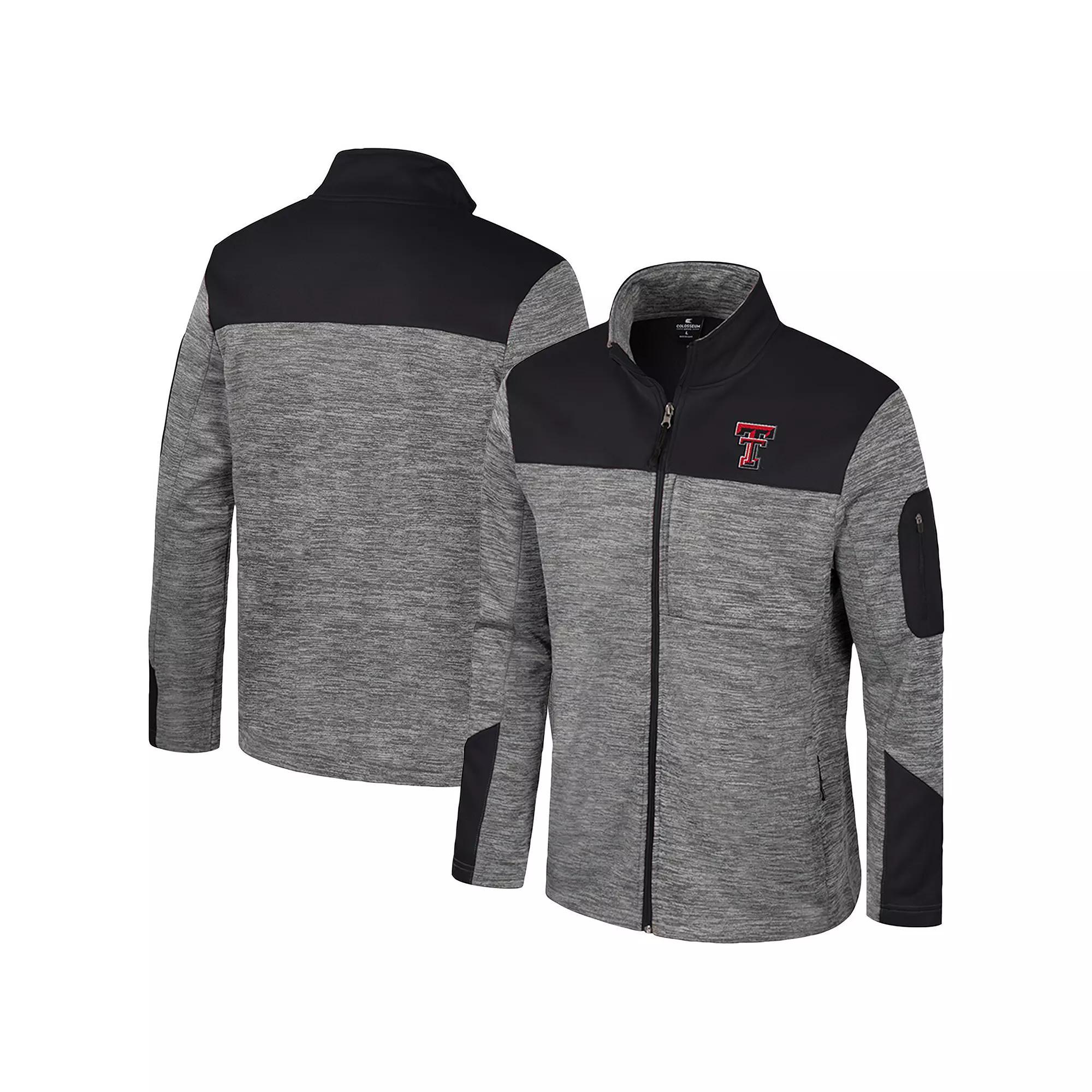 Men's Colosseum  Gray/Navy Arizona Wildcats Guard Full-Zip Jacket, Size: Large, Grey Product Image