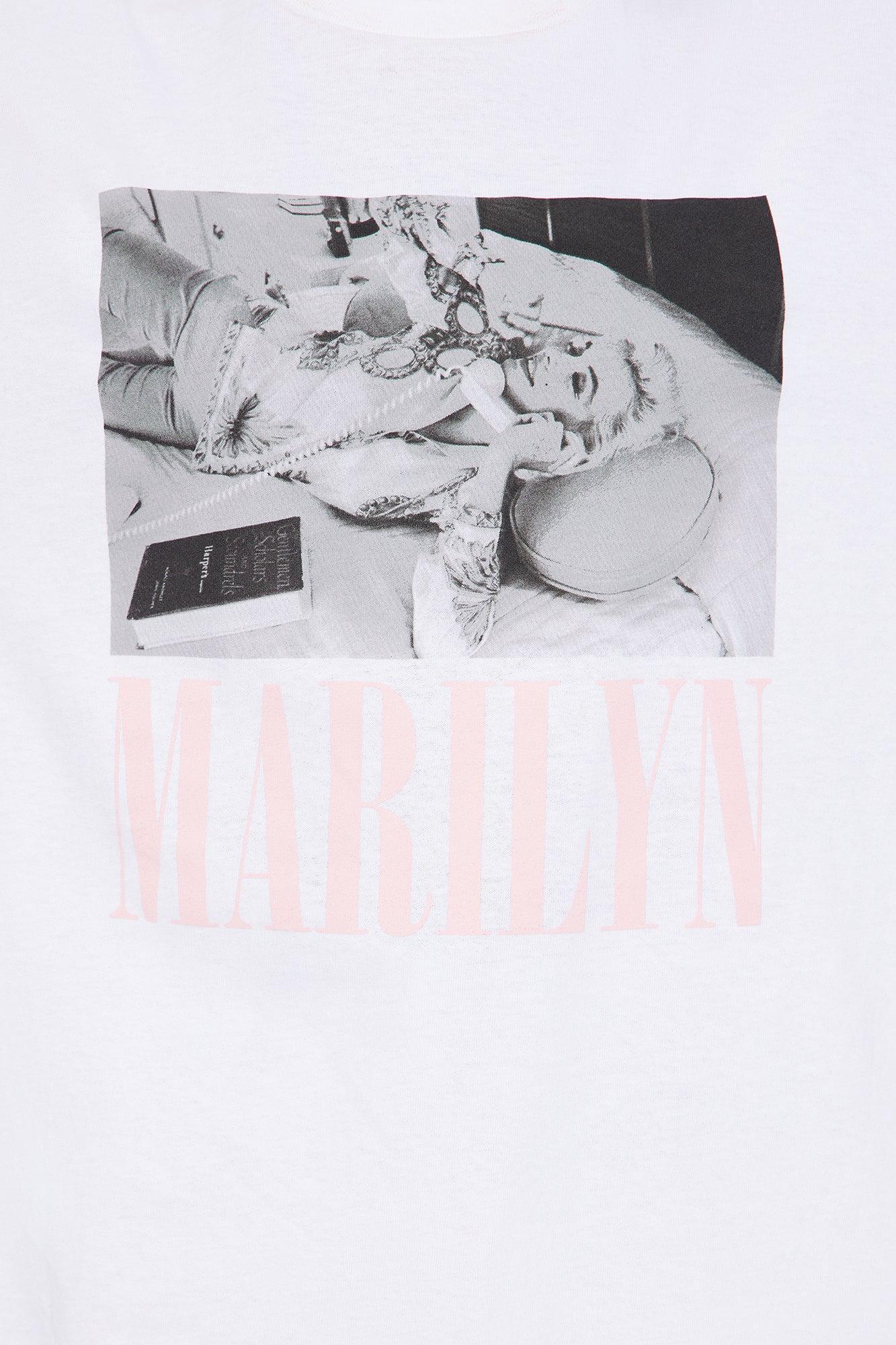 Marilyn Monroe The One & Only Oversized Tee - White Product Image