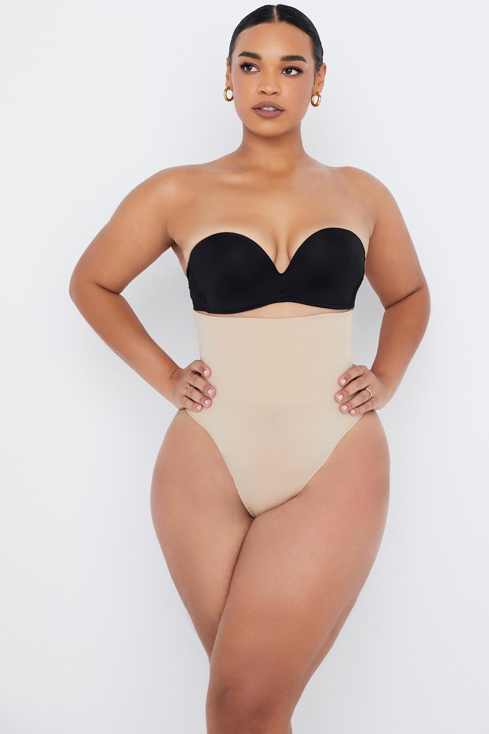  sculpting high waist thong almond Product Image