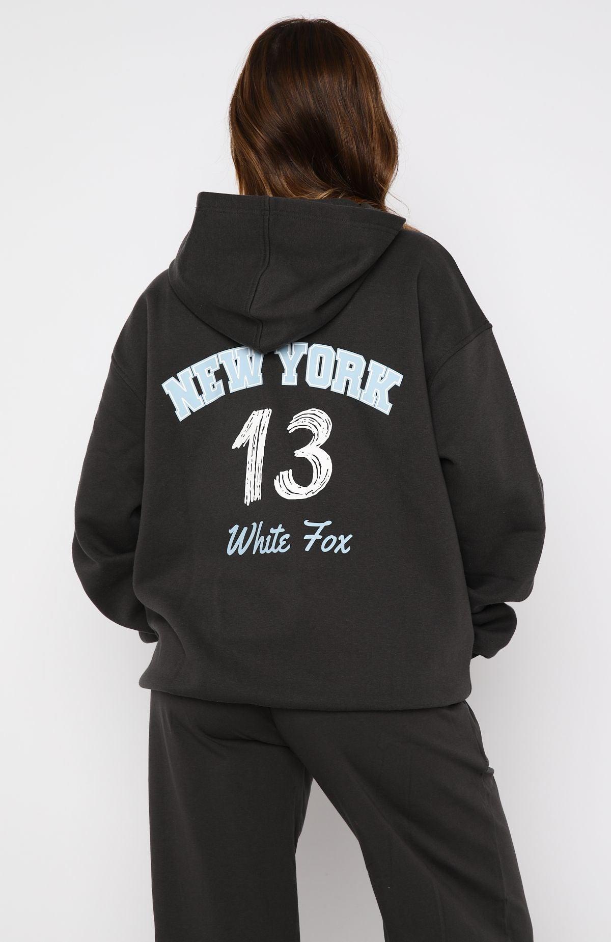 Team New York Oversized Hoodie Charcoal Product Image