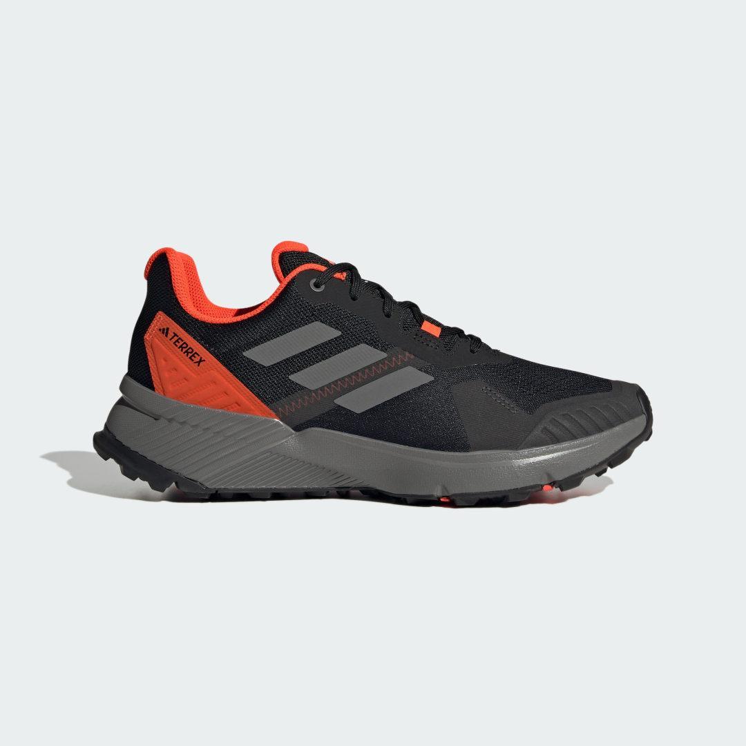 adidas Outdoor Terrex Soulstride (Core /Grey Four/Solar Red) Men's Shoes Product Image