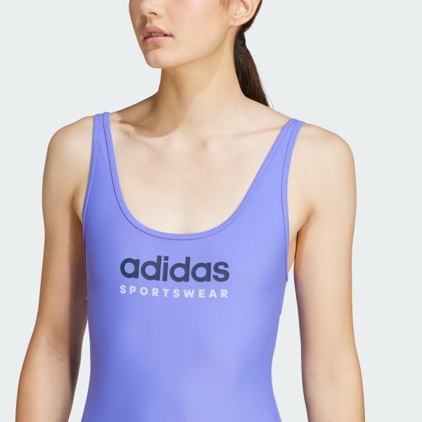 adidas Sportswear U-Back Swimsuit Black 6 Womens Product Image