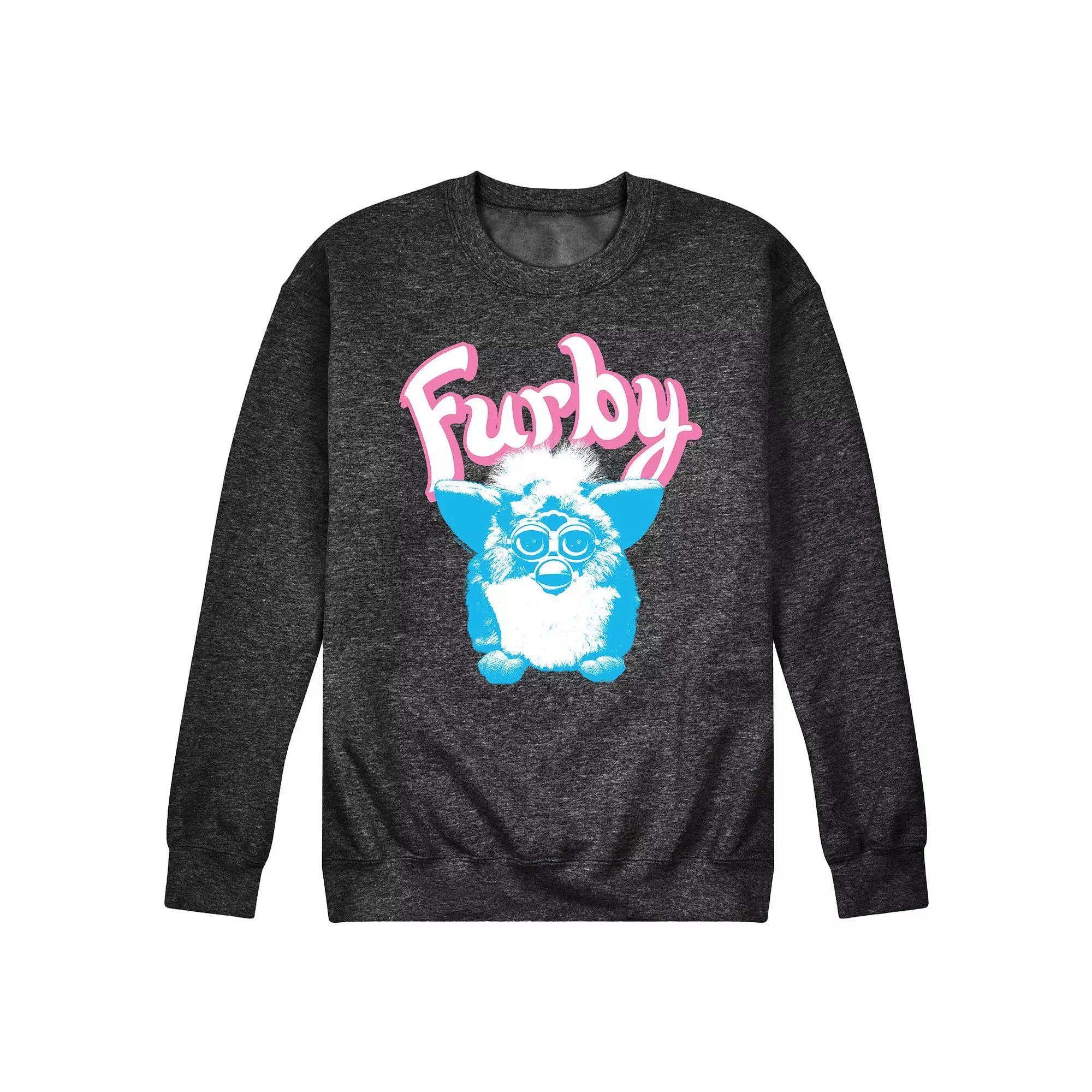 Mens Furby Logo Fleece Sweatshirt Heather Grey Product Image