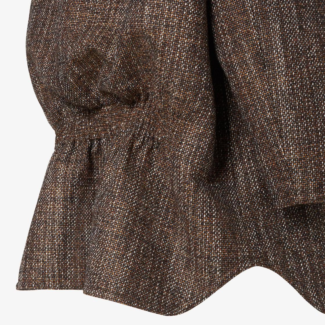 CoatBeige alpaca and wool parka Product Image