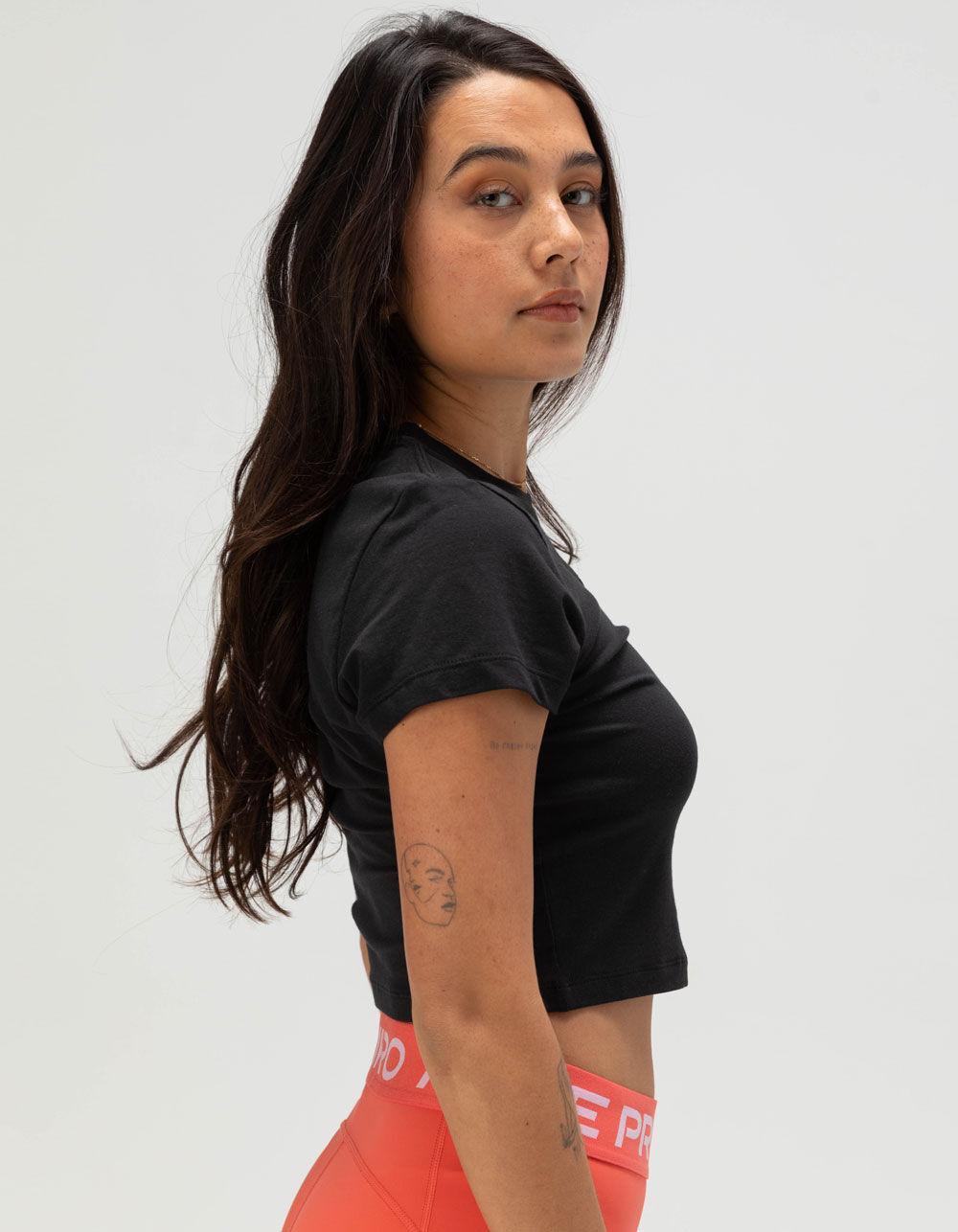 NIKE Sportswear Chill Knit Womens Crop Tee Product Image