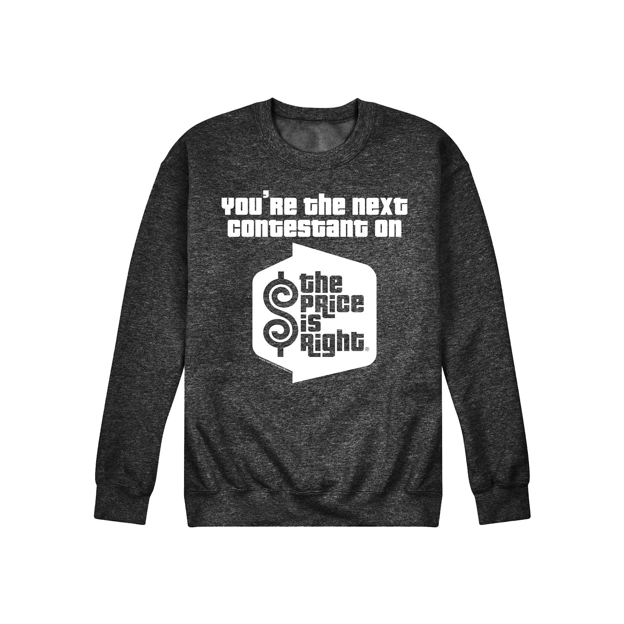 Mens The Price Is Right Youre The Next Contestant Graphic Sweatshirt Blue Product Image