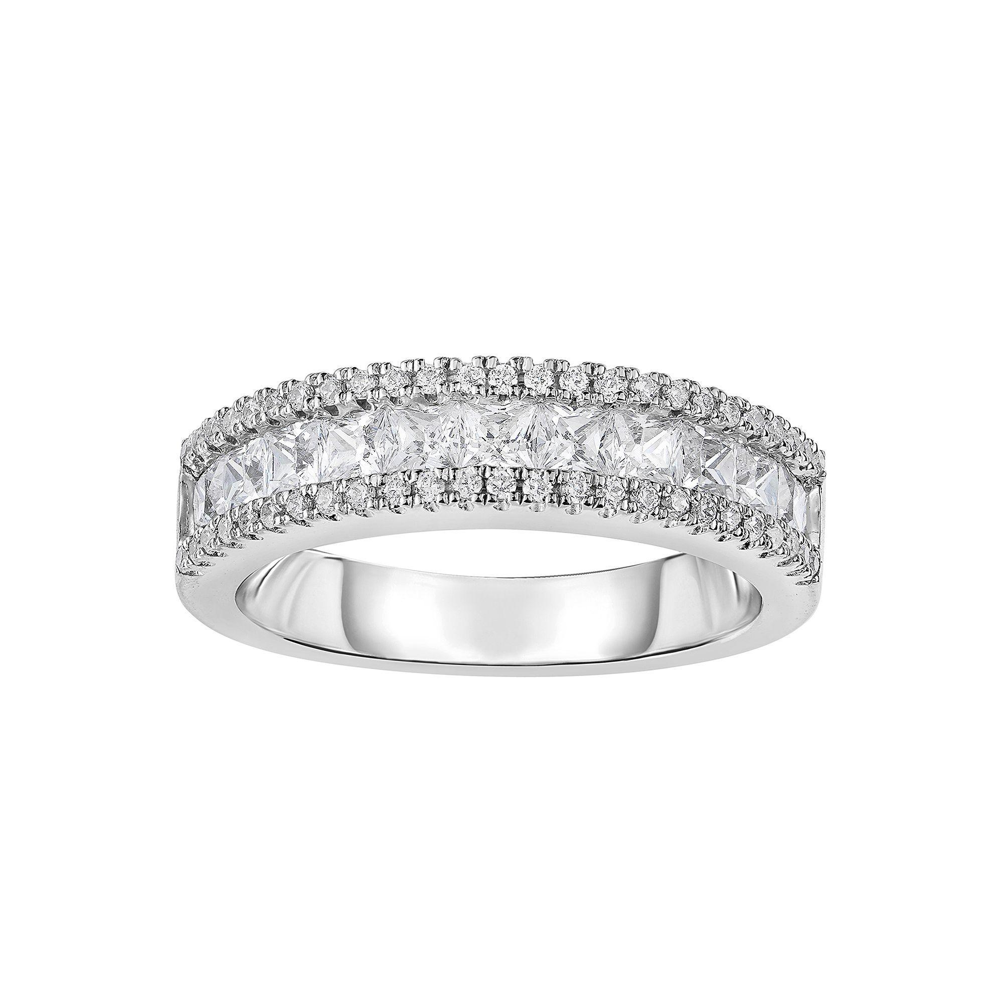 Sterling Silver Cubic Zirconia Ring, Women's, Size: 7 Product Image