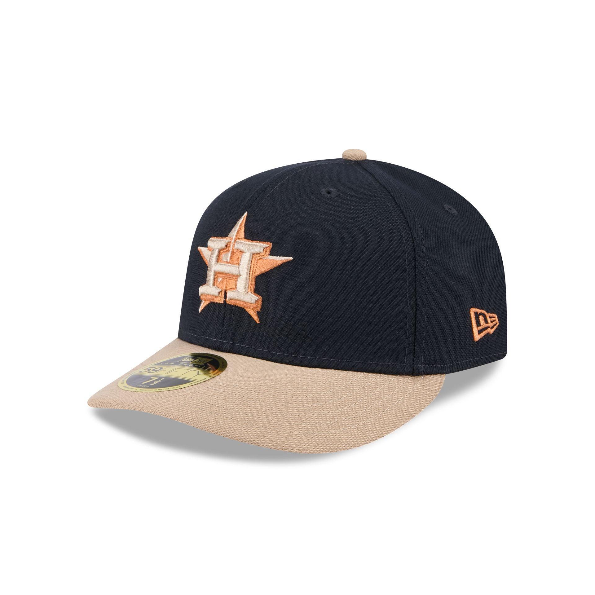 Houston Astros Blue Ivory Low Profile 59FIFTY Fitted Hat Male Product Image