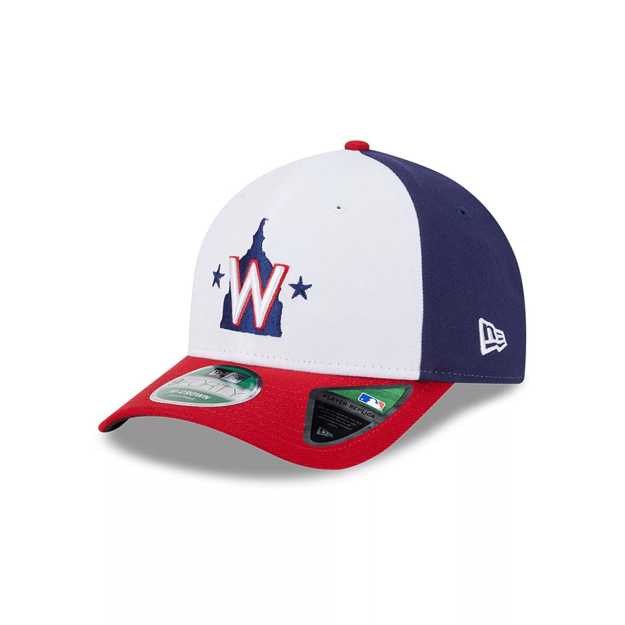Men's New Era  White Washington Nationals Player Replica 9FORTY Adjustable Hat Product Image