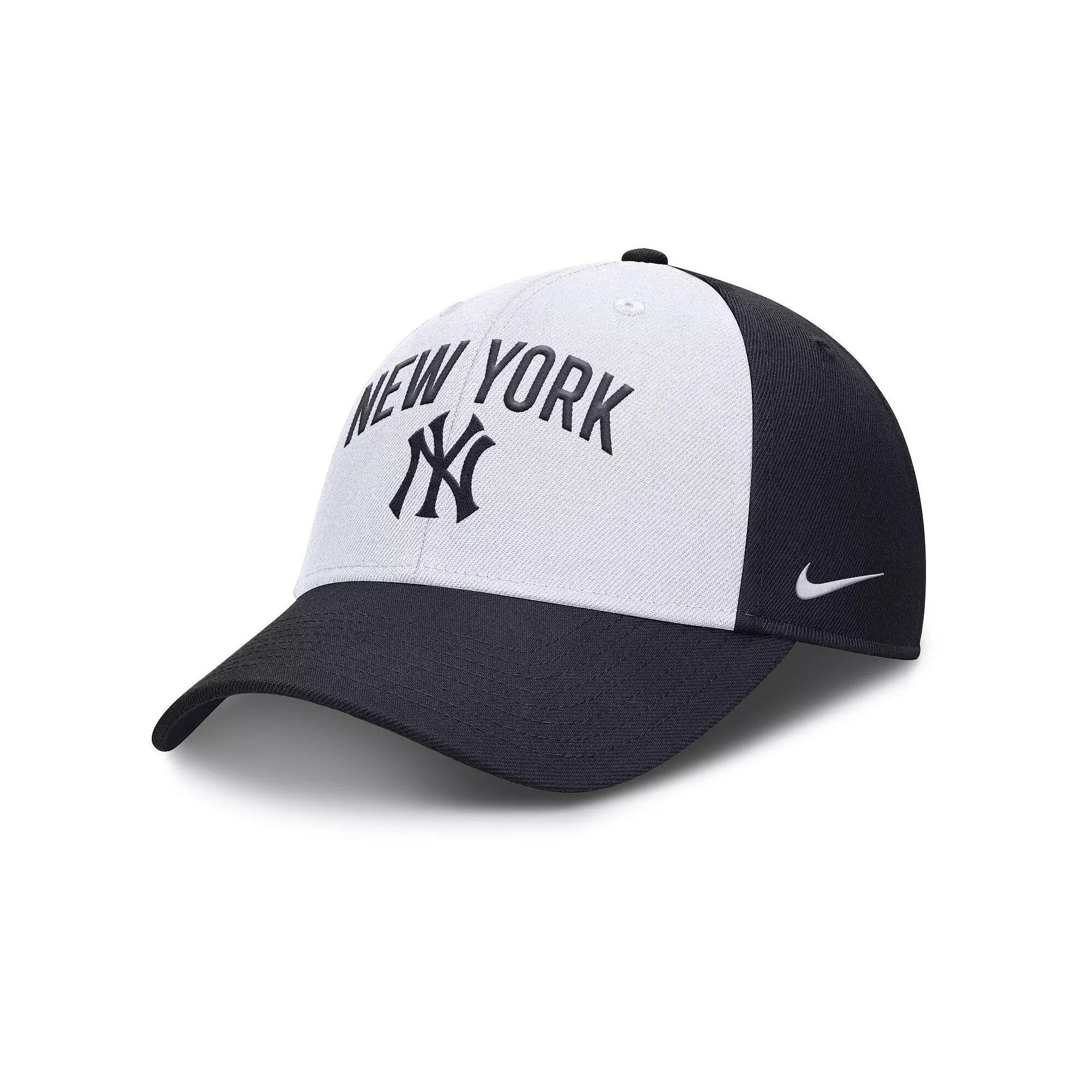Men's Nike White/Navy Seattle Mariners Club Performance Adjustable Hat, Size: Medium/Large Product Image