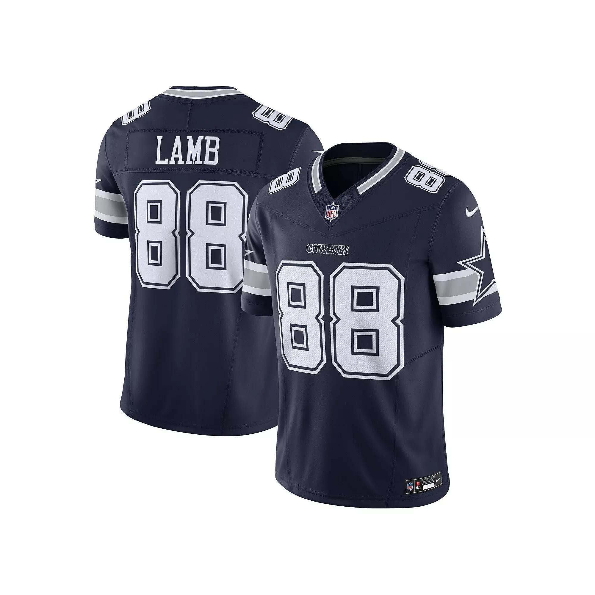 Men's Nike CeeDee Lamb Navy Dallas Cowboys Vapor F.U.S.E. Limited Jersey, Size: Medium, Blue Product Image