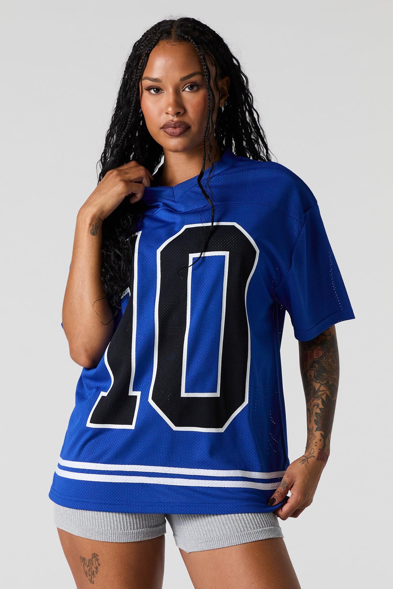 Mesh Graphic Football Jersey Female Product Image