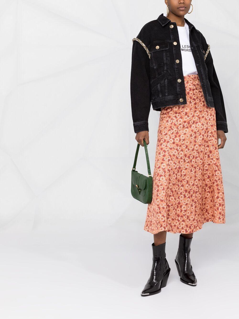 crystal-embellished denim jacket Product Image