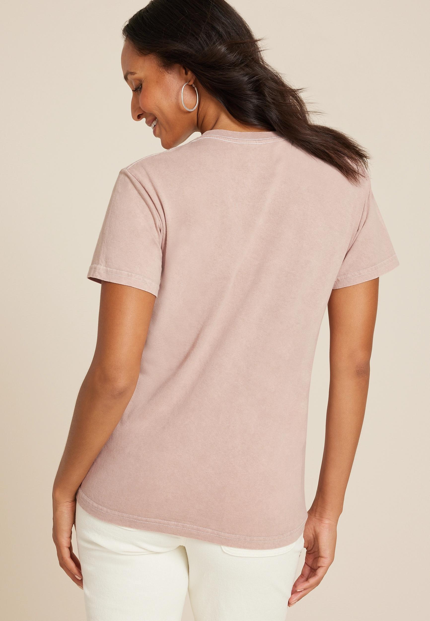 Maurices Womens Small Size Full Of The Holiday Spirit Relaxed Fit Graphic Tee Brown Product Image