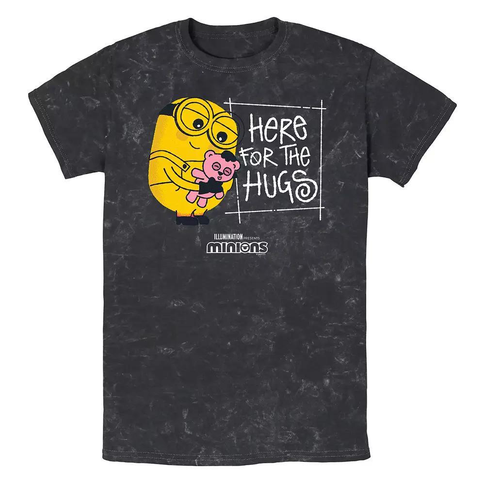 Men's Despicable Me Minions Here For The Hugs Graphic Tee, Size: Medium, Black Product Image